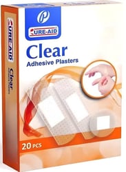 Cure Aid Clear Adhesive Plasters 20 pcs