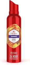 Old Spice Deodorant Body Spray - Amber, 0% Gas & 24 Hour Freshness, Long-Lasting Fragrance, 140 ml