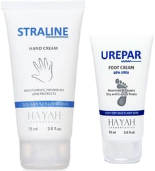 HAYAH STRALINE HAND CREAM – 75ML+UREPAR FOOT CREAM – 75M 6224008838517