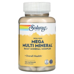 Special Import - Solaray, Multi Mineral Mega Iron Free, 100 Capsules 76280045130