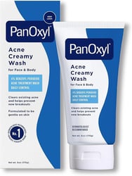 PanOxyl Acne Creamy Wash 4% Benzoyl Peroxide Daily Control 170G -