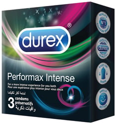 Durex Condom Performax Intense By Rickett 3 Condoms