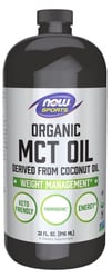NOW Sports MCT Oil - Weight Management 946ml -Fast Energy & Enhanced Fat Burning