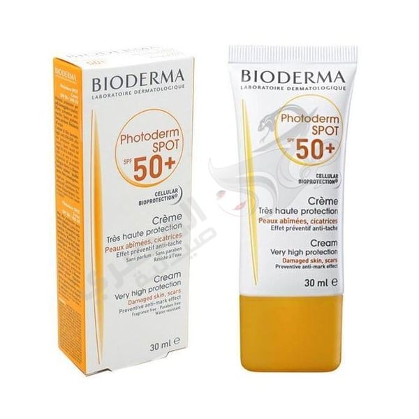 Bioderma Face Cream Photoderm Spot Spf 50 Damaged Skin Skars Anti Brown Spots 40 Ml