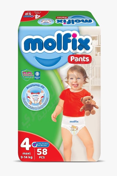 Molfix Baby 58 Diapers Size 4