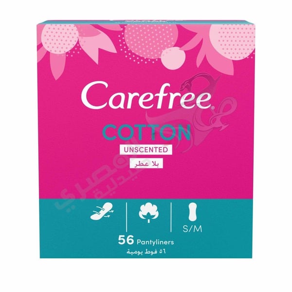 Carefree Normal Cotton 56 Pads Size Normal