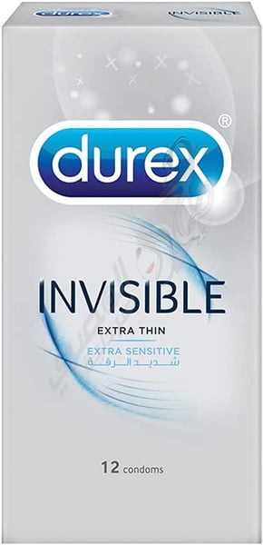 Durex Invisible Extra Thin By Rickett 12 Condoms