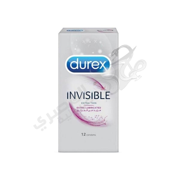 Durex Invisible Extra Lubrica Ted By Rickett 12 Condoms