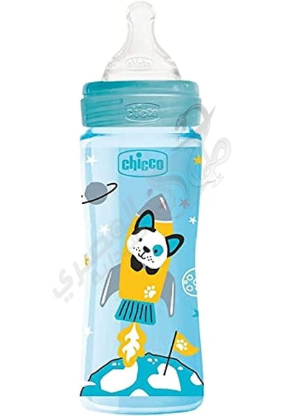 Chicco Bottle Plastic Well Being 4M Silicon 330 Ml
