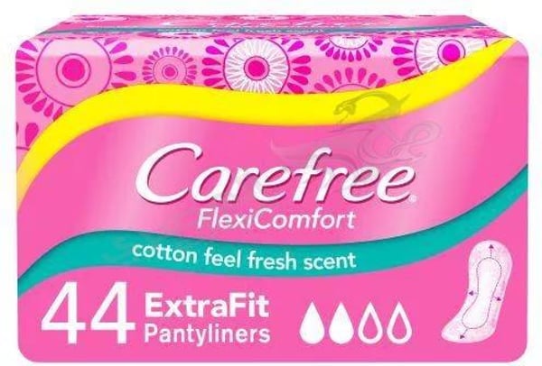 Carefree Flexicomfort Cotton Feel Pcs 44 Pads