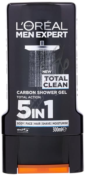 L'Oreal Men Expert Total Clean Shower Gel By 300 Ml