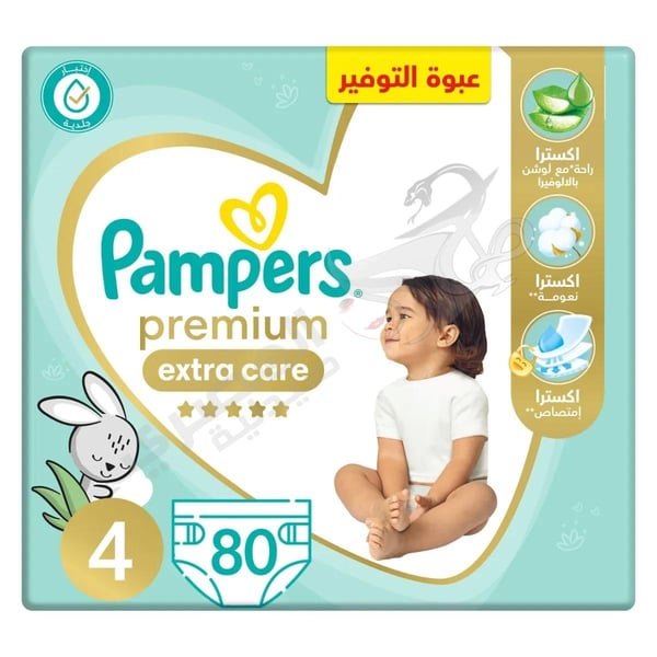 Pampers Premium Extra Care 80 Diapers Size 4