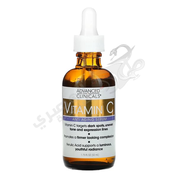Advanced Clinicals Vitamin C Anti-Aging Serum For Dark Spots Uneven Skin Tone Crows Feet And Expression Lines 52 Ml