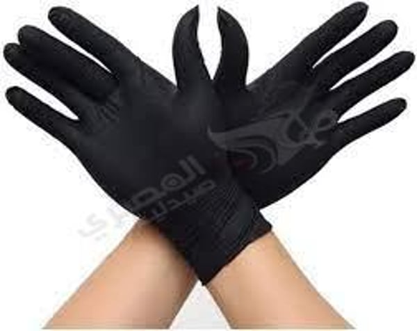 Gloves Latex (L) Black 100 Pcs