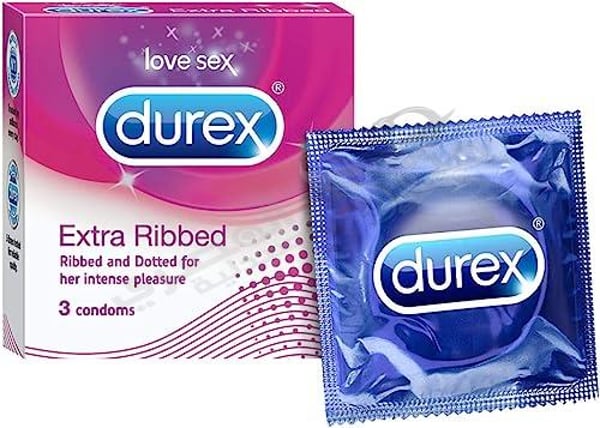 Durex Extra Ribbed 3 Condoms