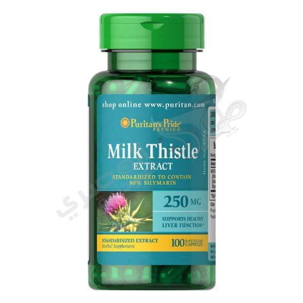 Puritan'S Pride Milk Thistle Standardized Silymarin Capsules 250 Mg 100 Count
