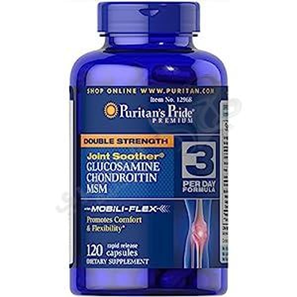 Puritan'S Pride Double Strength Glucosamine Chondroitin & Msm Joint Soother-120 Cap