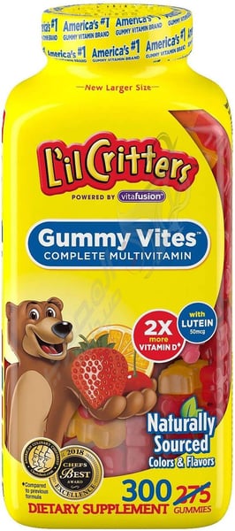 L'Il Critters Gummy Vites Daily Multivitamin 300 Gummies