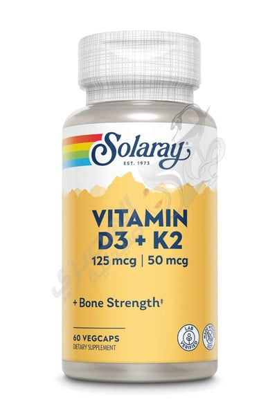 Solaray  D-3 & K-2 60 Vegcaps