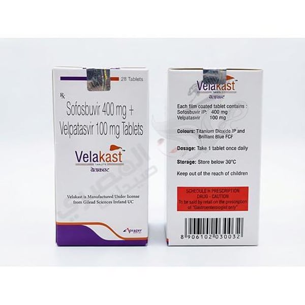 Velakast Tablets (sofosbuvir400 Mg+velpatasvir 100mg)