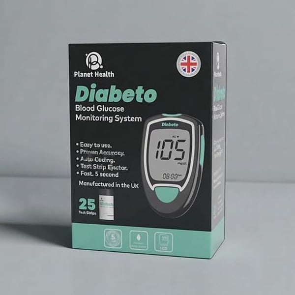 Planet Health Diabeto Blood glucose (with 25 test)