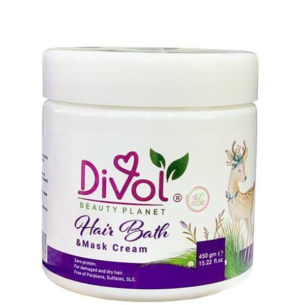Divol Beauty Planet Hair Bath & Mask Cream Zero Protein 450 gm (15.22 fl oz)