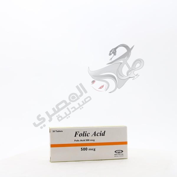 Folic Acid 500 Mcg 20 Tablets