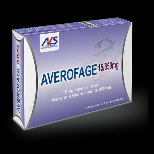 Averofage 15/850 Mg 30 Tablets