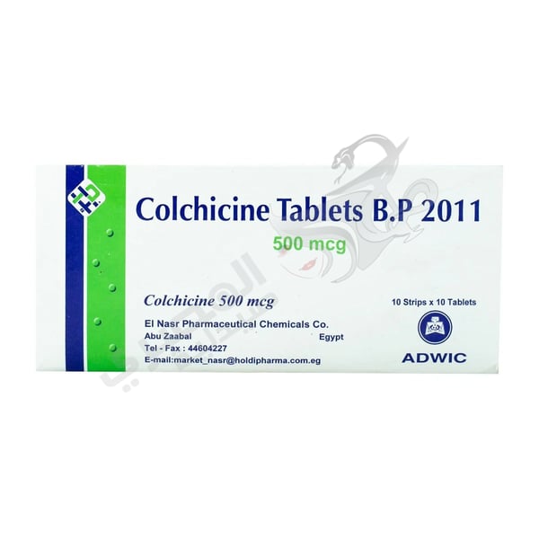 Colchicine 500 Microgram 100 Tablets