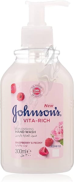 Johnson'S Vita-Rich Hand Wash Raspberry&Peony 300 Ml