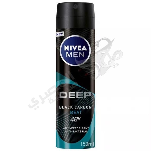 Nivea Men Deep Black Carbon Beat Antyperspirant Spray 150 Ml