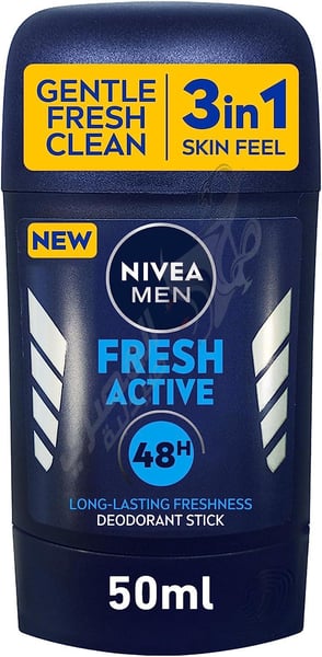 Nivea Men Antiperspirant Stick For Men 48H Protection Fresh Active Fresh Scent 50 Ml