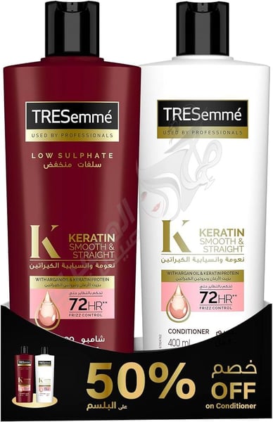 Tresemme Shampoo Arganoil&Keratin Protein + Conditioner Arganoil&Keratin Protein 400 Ml