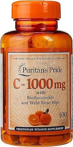 Puritan'S Pride Vitamin C- With Bioflavonoids & Rose Hips 1000 Mg 100 Capsules
