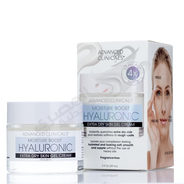 Advanced Clinicals Moisture Boost Hyaluronic Extra Dry Skin Gel Cream 59 Ml