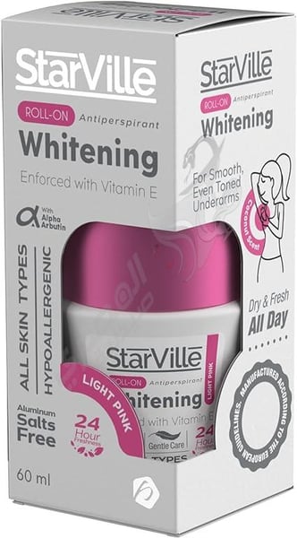 Starville Roll On Whitening Light Pink Free 60 Ml