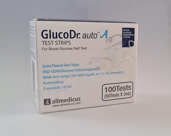 Gluco Dr Auto Test Strips 100 Tests (50Tests X 2 Ea)