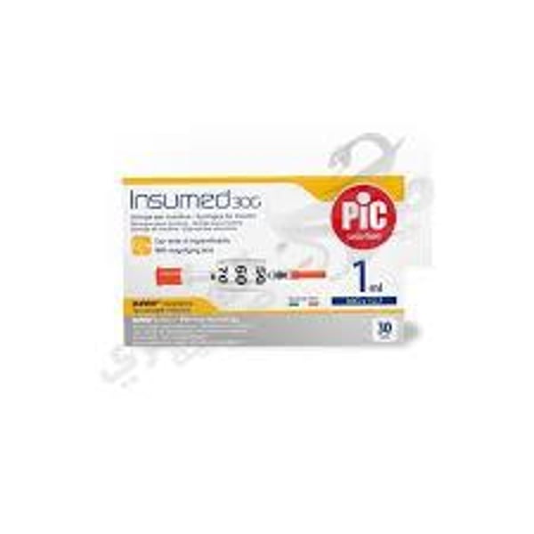 Pic Solution Insulin Syringe 30Gx8Mm N30 1 Ml