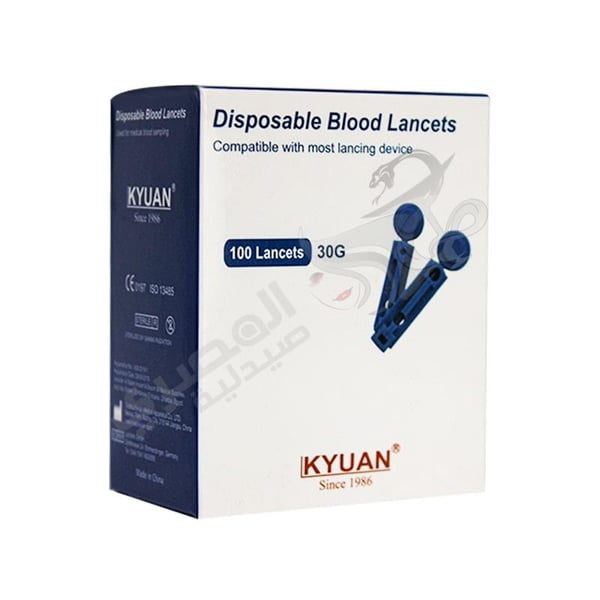Kyuan Disposable Blood Lancets 100 Pcs