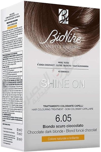 Bionike Shine On Hair Dye - Chocolate Dark Blonde 6.05 75 Ml