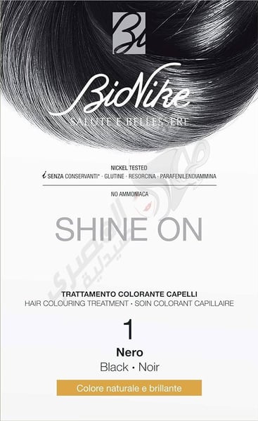 Shine On Black Hair Dye Treatment 1 Bionike