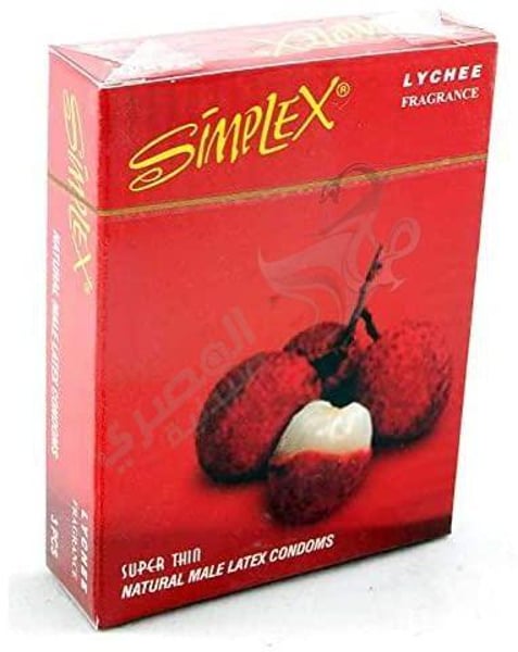 Simplex Lychee Condom - 3Pcs