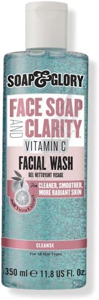 Soap And Glory Face Soap And Clarity 3-In-1 Daily Detox Vitamin C Facial Wash 350 Ml