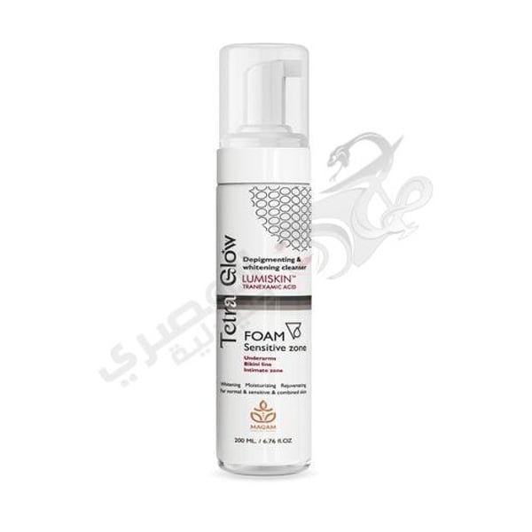 Tetra Glow Tetraglow Sensitive Area Foam Whitening Cleanser 200 Ml