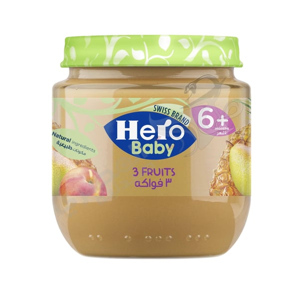 Hero Baby 3 Fruit Puree/Jar