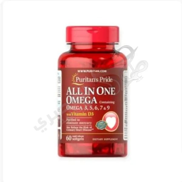 PuritanÃ•S Pride All In One Omega 3 5 6 7 & 9 With Vitamin D3 60 Softgels