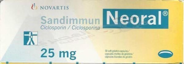 Neoral Sandamion 25 Mg 50 Capsules