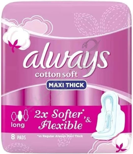Always Maxi Thick Long Sanitary Pads 8-Pieces