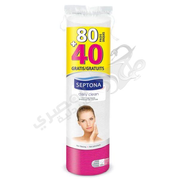Septona Cotton Pads For Oval Ã Round (80 Pads+40 Free)