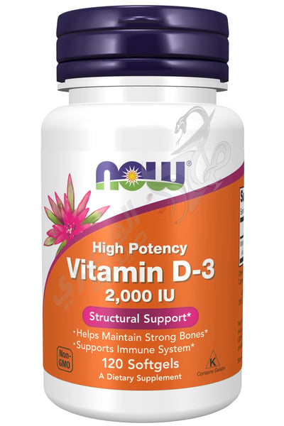 Now Vitamin D-3 2000 IU120 Softgels